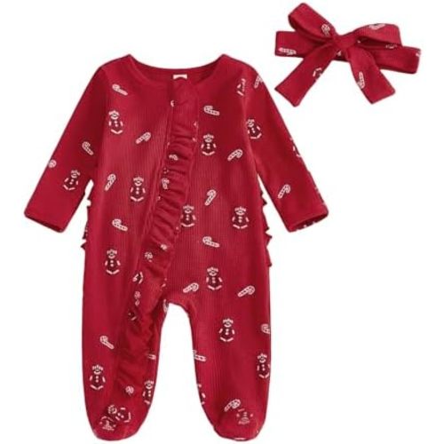 Halloween Baby Boy Girl Outfit Pumpkin Long Sleeve Onesie Romper Jumpsuit Halloween Clothes Girl Boy