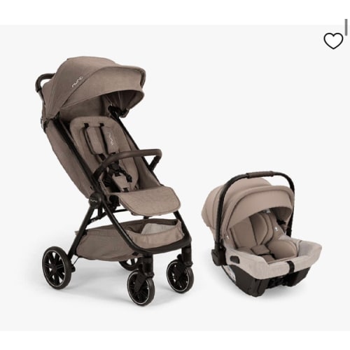 NUNA TRVL LX STROLLER + PIPA URBN TRAVEL SYSTEM COLOR CEDAR