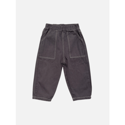 TOPSTITCH TWILL PANTS