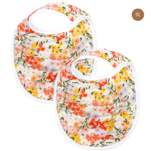 Cloud Muslin™ Bib 2 Pack - Pippa/White