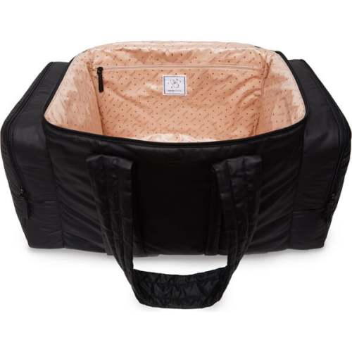 Organic Cotton Water-Repellent Baby Hospital Bag, Black - Caraa | Maisonette