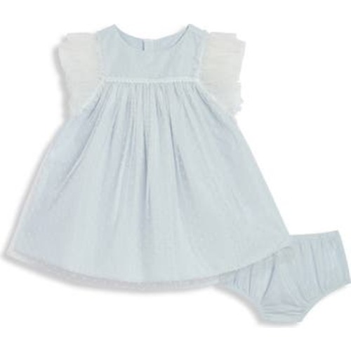 Lilly Mesh Dot Float Dress & Bloomers Set