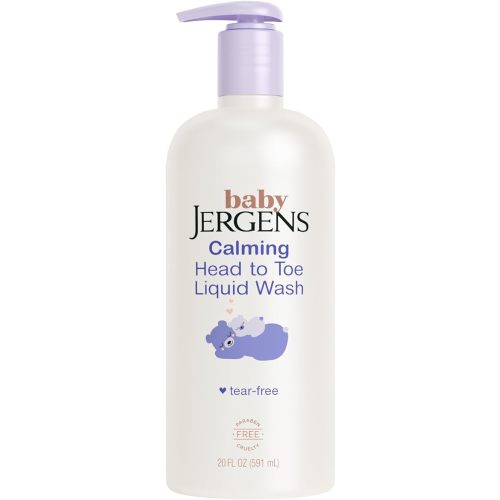 Jergens Baby Calming Head to Toe Liquid Baby Wash, Body Wash and Shampoo, Tear Free, 20 Fl Oz