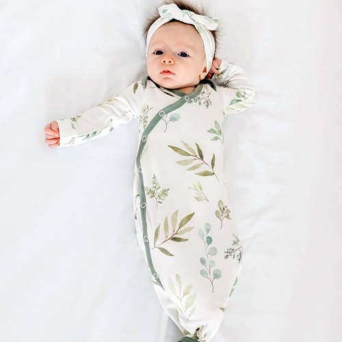 Newborn Knotted Gown - Haven