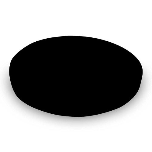 SheetWorld Baby Fitted Round Crib Sheet, 100% Cotton Jersey Hypoallergenic Sheet, Unisex Boy Girl, 42 x 42 inches, Solid Black, Made in USA