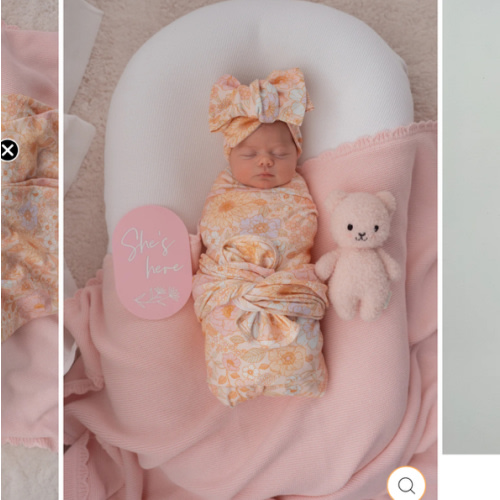 Swaddle Set | Pastel Bloom – Little and Fern