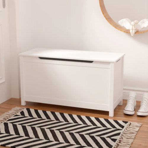 Ebern Designs Ennassim Ebern Designs Toy Box with Safety Hinged Lid & Reviews | Wayfair