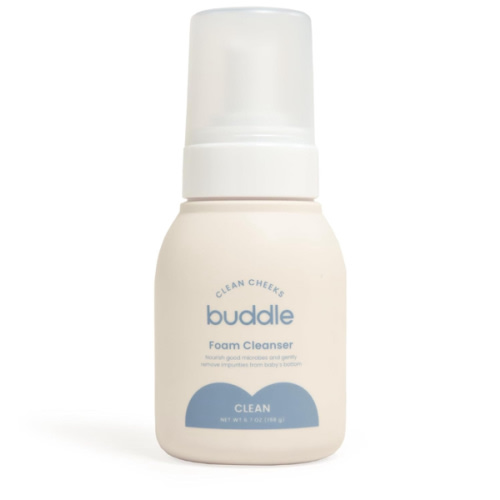 Clean Cheeks Foam Cleanser No-Rinse Baby Cleansing for Sensitive Skin, Paraben & Fragrance-Free, Pediatrician & Dermatologist Tested, 6.7oz
