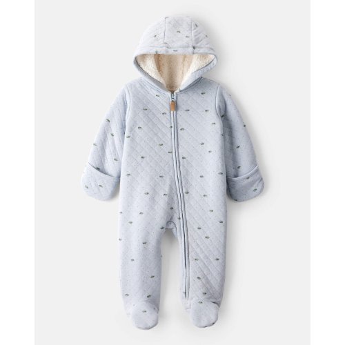 Baby Boy Dinosaur Print Long-Sleeve Jumpsuit - Blue - Carter's | Carter's
