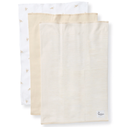 Golden Bee Organic Baby Burp Cloths Pack of 3