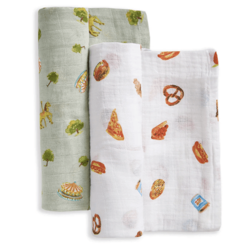 Aden + Anais Organic Cotton Swaddle Blanket 2 pk - New York City