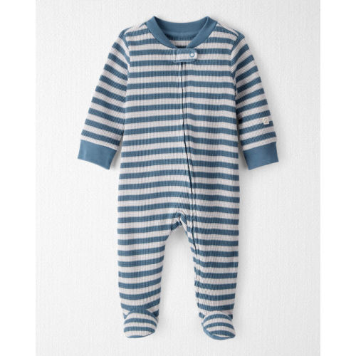 Baby Sleep & Play Pajamas Made with Organic Cotton in Blue Stripes - Little Planet | Carter's