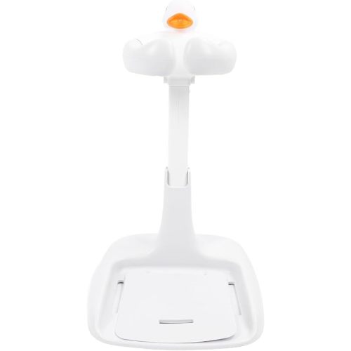 Baby Bath Stand Gray White Cartoon Duck Adjustable Height Bath Shower Standing Support Baby Shower Stand Baby Bath Stand Gray White Cartoon Duck Adjustable Height Bath Shower