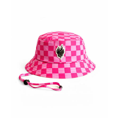 Rebel Bro Hydro Bucket Hat in Bubble Gum Checkered - Shop