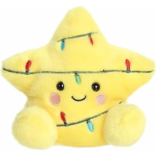 Aurora® Festive Palm Pals™ Navi Star Topper™ Stuffed Animal - Fun Collectible Plush for Kids and Adult Collectors - Perfect for Holiday Decorations or Gifts - Yellow 5 Inches