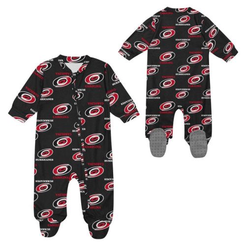 NHL Carolina Hurricanes Infant Boys' Sleeper Bodysuit - 3-6M