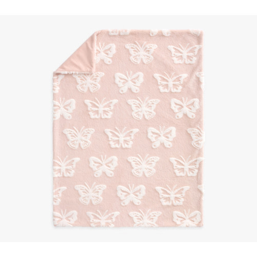 Carved Faux Fur Baby Blanket