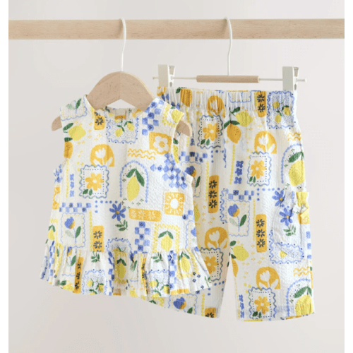 Buy Yellow Lemon Baby Woven Top and Trousers Set 2 Piece (12-18mths) from Next USA