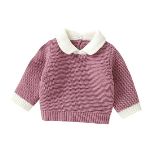 Chbgutlmr Newborn Baby Clothes Toddler Boy Girl Knit Sweaters Kids Lapel Collar Comfy Cute Tops 0-9 Months