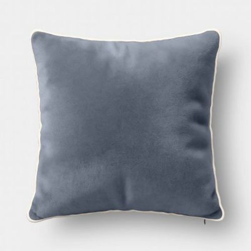 20"x20" Square Cotton Velvet Pillow Navy - Threshold™