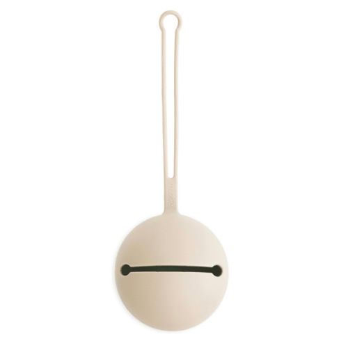 mushie Silicone Pacifier Holder Case (Shifting Sand)