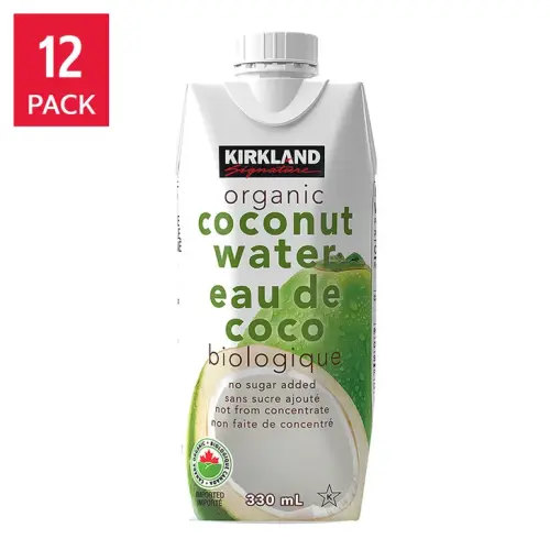 Kirkland Signature Organic Coconut Water, 12 × 330 mL | Costco