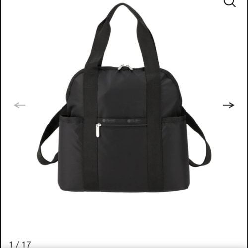 Solid Black Double Trouble Backpack | LeSportsac