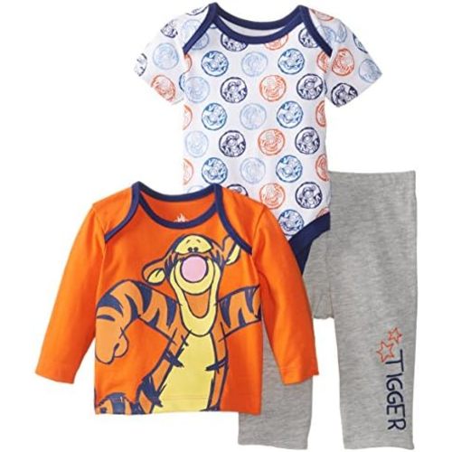 Disney Baby Baby-Boys Newborn Tigger 3 Piece Pant Set