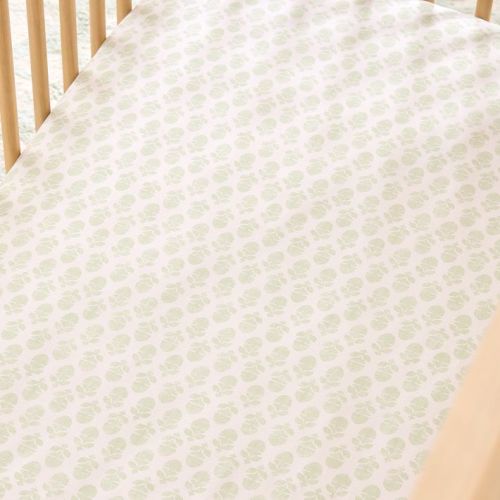 Thistle Crib Sheet- Green