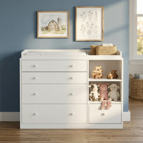 Latitude Run® 5 Drawers Baby Dresser Nursery Storage | Wayfair