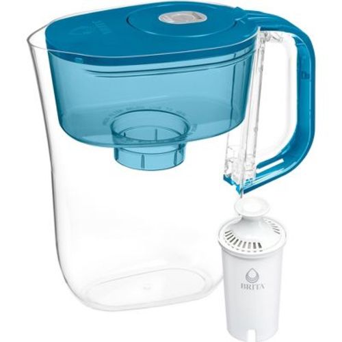 Brita Water Filter 6-Cup Denali Water Pitcher Dispenser with Standard Water Filter