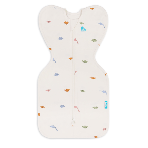 Swaddle Up™ 1.0 TOG Cotton Cream Dino Snore