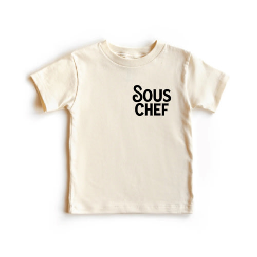 Sous Chef Kids' Tee 100% Cotton Cooking Shirt | Chunky Deli
