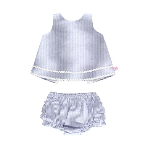 Seersucker Cotton Swing Top & Bloomers