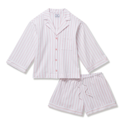 The Olivia Pima Short Set in Pink Stripe