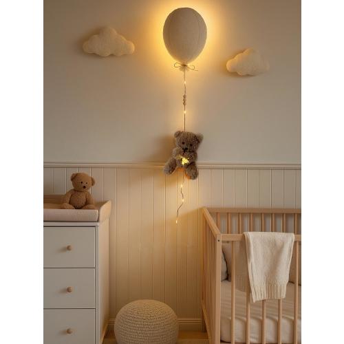 Teddy Bear Balloon Night Light: Personalized Hanging Decor