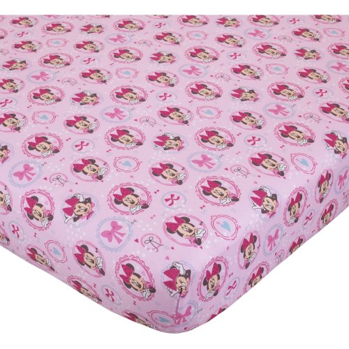 Disney Polyester Crib Sheets, Minnie Bows Are Best