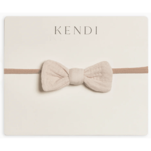Muslin Dainty Bow - Natural