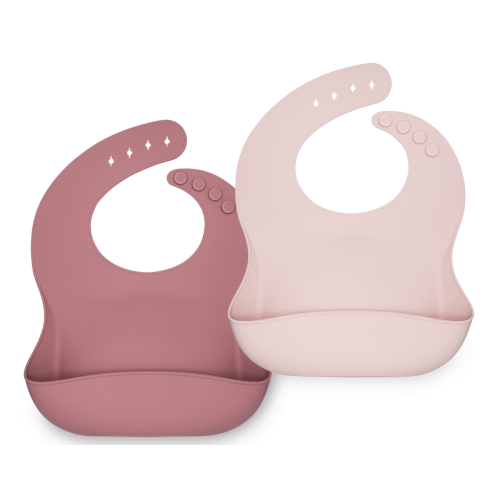 Dusty Rose Bib Set