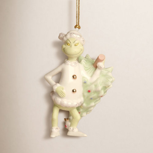 Lenox The Grinch Stealing The Tree Ornament & Reviews | Wayfair