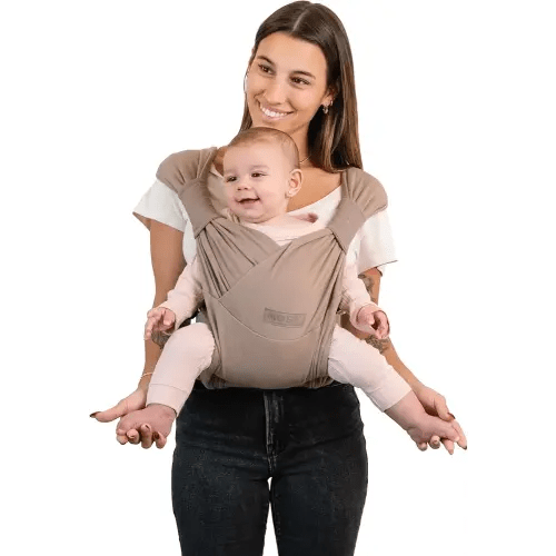 Moby Duet Baby Carrier for Infant to Newborn (8-33lbs), Three Adjustable Carrying Positions & Customizable Seat, Snug & Secure Child Wrap Carrier, Comfortable & Designed for Perfect Fit (Sparrow)