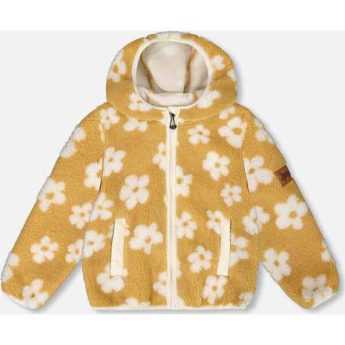 Mid-Season Sherpa Jacket, Light Beige - Deux par Deux | Maisonette