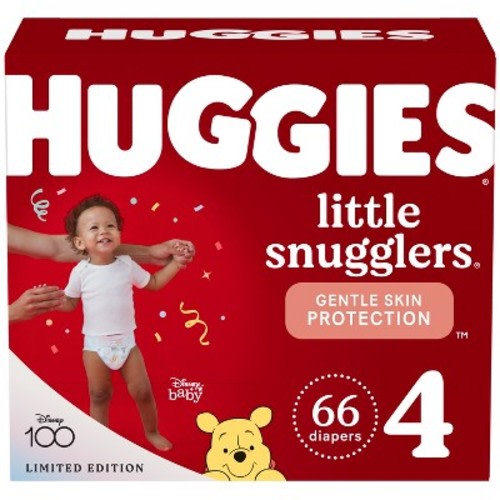 Huggies Little Snugglers Baby Diapers – (Select Size and Count), Size: 4
