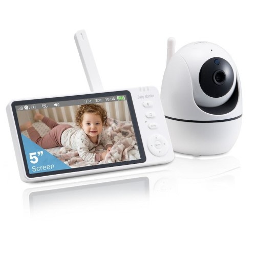 PlayPals 5" Baby Monitor with Camera No WiFi Night Vision 300m Long Range