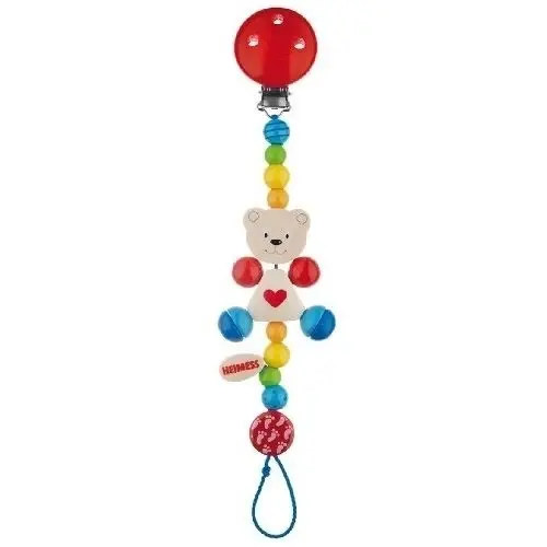 Heimess Wooden Pacifier Clips - Soother Chain Bear