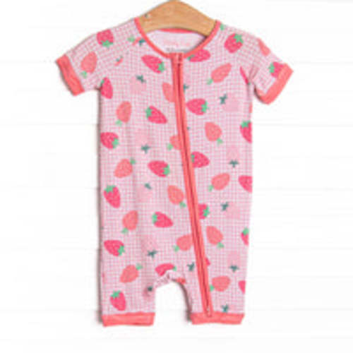 Pineberry Picnic Bamboo Short Zippy Pajama, Pink – Stitchy Fish