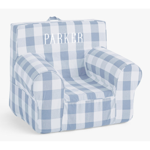 Kids Anywhere Chair®, Chambray Blue Twill with Buffalo Check