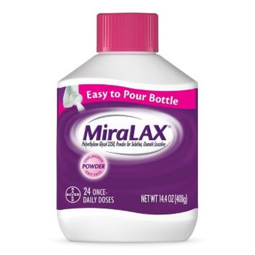 Miralax Gentle Constipation Relief 24 Doses without Harsh Side Effects Osmotic Laxative Powder - 14.4oz