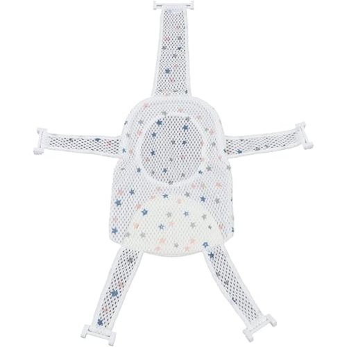 Baby Bath Seat Support Net,Universal Bathtub Shower Mesh for 0-18 Month Newborns (Star)