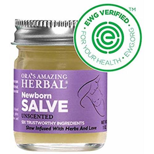 Newborn Salve, Natural Diaper Rash Cream, Eczema Treatment for Babies Moisture Barrier, Cleanser, Fragrance Free Coconut Free Diaper Balm, Cloth Diaper Safe, Natural Baby Moisturizer Herbal Ointment